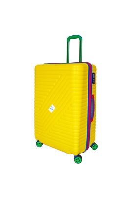 Vayomy Colors PP Line Büyük Boy Sarı Valiz KIRILMAZ 2 Yıl Garantili