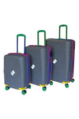 Vayomy Colors PP Line Kabin Boy Gri Valiz KIRILMAZ  2 Yıl Garantili